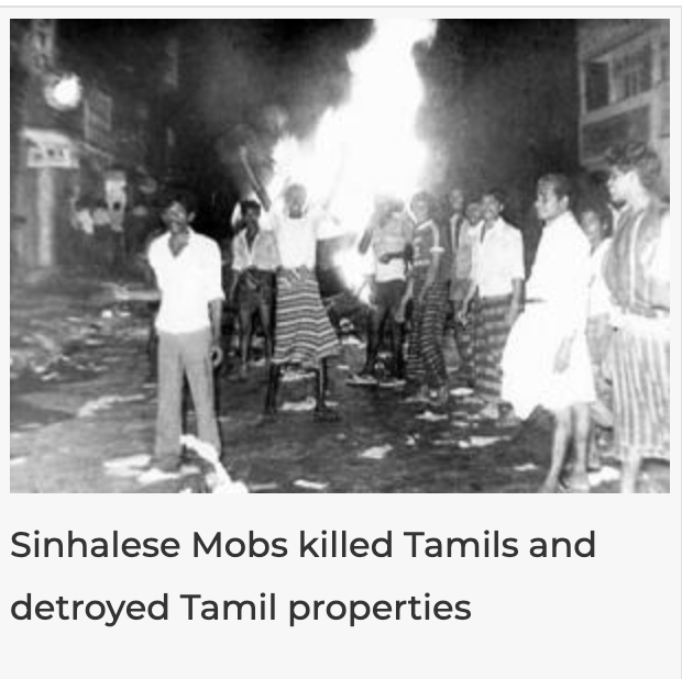 Sri Lanka: Eelam Tamils Remember Black July 83. Calling Tamils to Unify as Political Force to Realize Tamil Eelam: TGTE